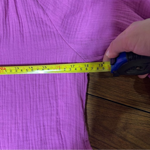 Magaschoni 100% Organic Cotton Gauze Dress NWT Rosebud - Picture 7 of 8